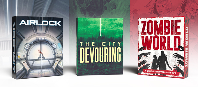 Magpie Games Announces Zombie World, Airlock, and The City Devouring are Coming to Kickstarter, October 21st, 2025